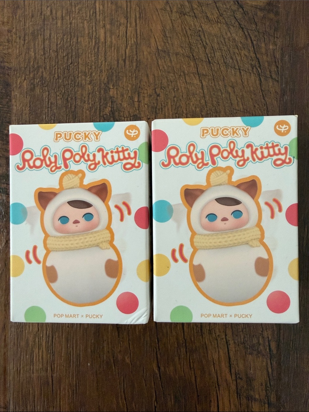 Pucky Roly Poly Kitty Figure - 2 pack